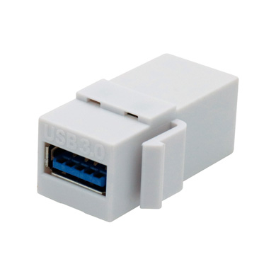 JACK USB V3.0, HEMBRA - HEMBRA, BLANCO 0