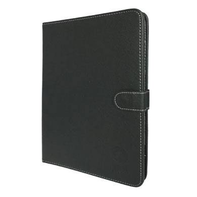 PROTECTOR PARA TABLETA DE 10.0" CON TECLADO, VINIPIEL COLOR NEGRO. 0