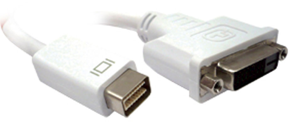 ADAPTADOR MINI DISPLAY DVI MACHO A DVI HEMBRA 0