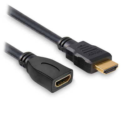 CABLE HDMI EXTENSIÓN MACHO A HEMBRA, .50 MTS 0