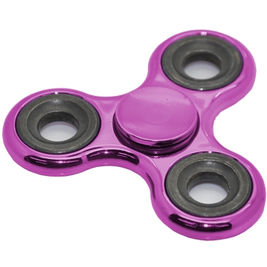FIDGET SPINNER FINGER ANTIESTRES ROSA METALICO 0
