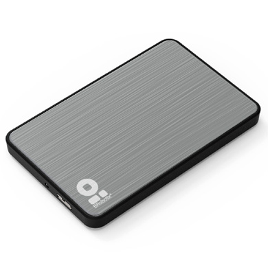 GABINETE PARA DISCO DURO DE 2.5" SATA USB, PLATA 0