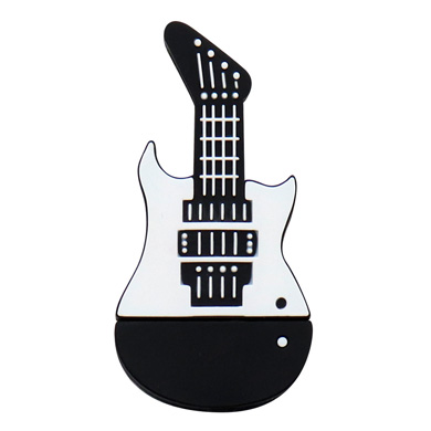 MEMORIA FLASH USB 32GB, GUITARRA BLANCA 0