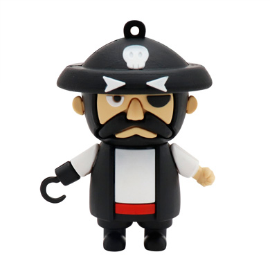 MEMORIA FLASH USB 32GB, PIRATA CON GARFIO 0