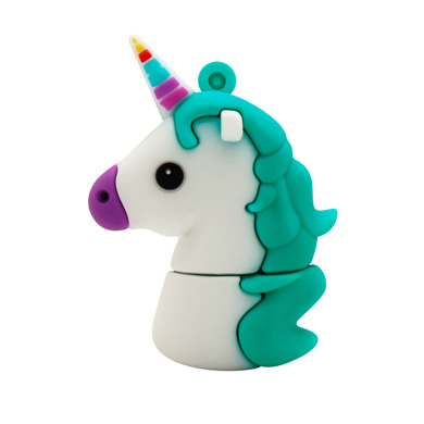 MEMORIA FLASH USB 32GB, UNICORNIO AZUL 0