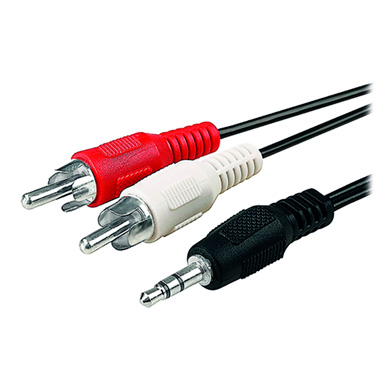 CABLE RCA, 2 AUDIO MACHO A 3.5 MM MACHO, 7.5 M 0