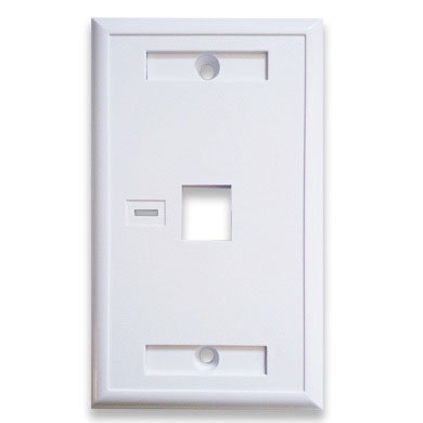 TAPA (FACEPLATE) 1 PUERTO COLOR BLANCO 0