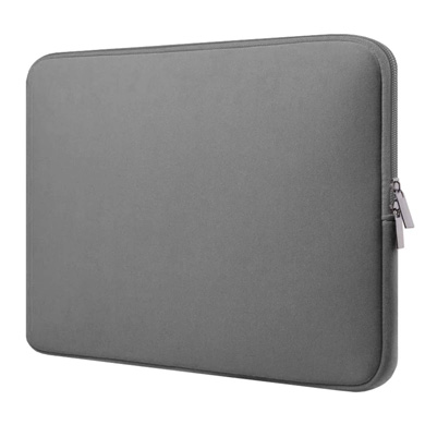 FUNDA DE NEOPRENO PARA LAPTOP 14.0", BÁSICA, GRIS 0