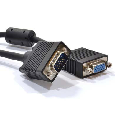 CABLE SVGA PARA MONITOR HD15 MACHO A HEMBRA DE 22.5 MTS
 0