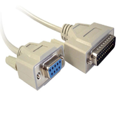 CABLE MODEM PARA IMPRESORA SERIAL AT DB9 HEMBRA - DB25 MACHO 0
