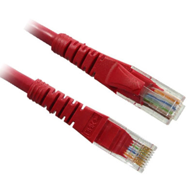 CABLE PATCH CATEGORÍA 5E CON BOTA ROJO, 1.50 m 0