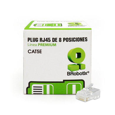 PLUG RJ45 CAT5E, 8 POSICIONES, CAJA CON 50 PIEZAS 0
