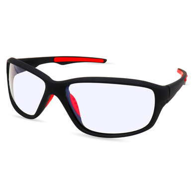 LENTES ANTIRADIACIÓN PARA COMPUTADORA, GAMER, NEGRO/ROJO MATE 0