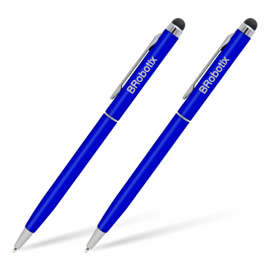 PLUMA STYLUS PARA TABLETA, DUO PACK, BROBOTIX, AZUL REY 0