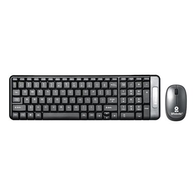 KIT DE TECLADO Y MOUSE INALÁMBRICO MULTIMEDIA, GRIS 0