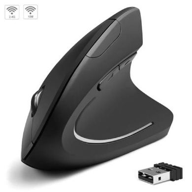 MOUSE INALÁMBRICO VERTICAL RECARGABLE
DPI AJUSTABLE, NEGRO 0