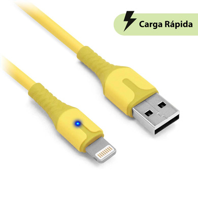 CABLE CARGA RÁPIDA LIGHTNING DE PVC
1 m, AMARILLO 0