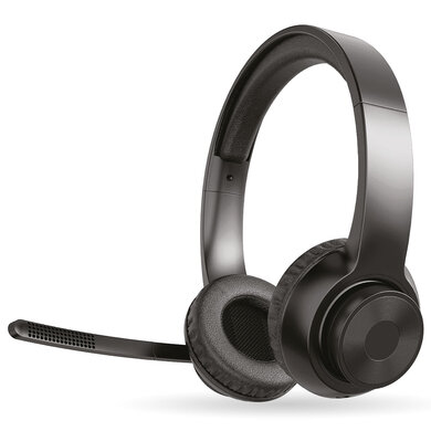 AUDÍFONOS CON MICROFONO AJUSTABLE  INALAMBRICO BLUETOOTH OVEREAR 0