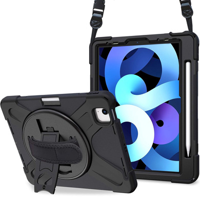 FUNDA DE USO RUDO CON CORREA Y GIRO 360°, PARA iPAD AIR 11" (M2)  0