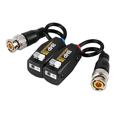 TRANSCEPTOR BALUN DE VIDEO PASIVO 8MP HDCVI/TVI/AHD 0