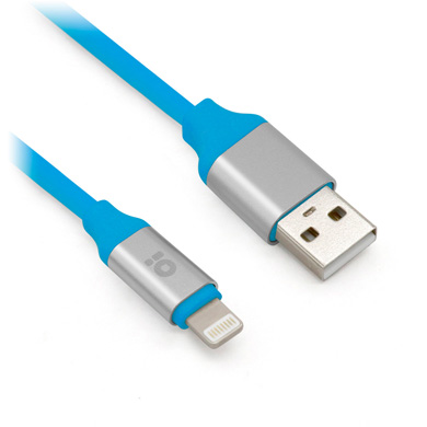 CABLE LIGHTNING, PVC, 1.0 M, AZUL (PUNTAS METÁLICAS) 0