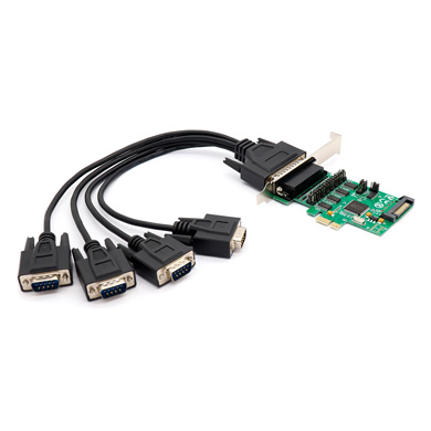 TARJETA SERIAL, PCI EXPRESS, 4 PUERTOS 0