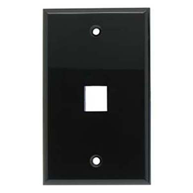TAPA (FACEPLATE) NEGRO, 1 PUERTO 0