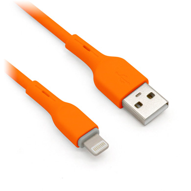 CABLE LIGHTNING, PVC, 1.0 M, NARANJA 0