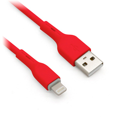 CABLE LIGHTNING, PVC, 1.0 M, ROJO 0