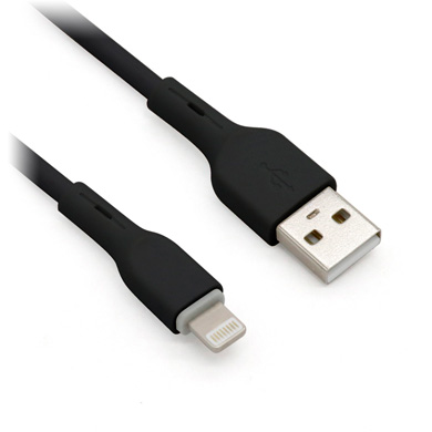 CABLE LIGHTNING PVC, 1.0 m, NEGRO 0