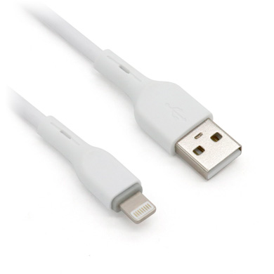 CABLE LIGHTNING PVC, 1.0 m, BLANCO 0